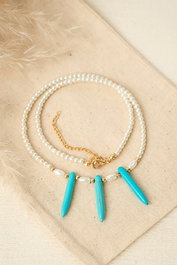 Heliophilia Silver Collar Multicolor de Metal Lacado